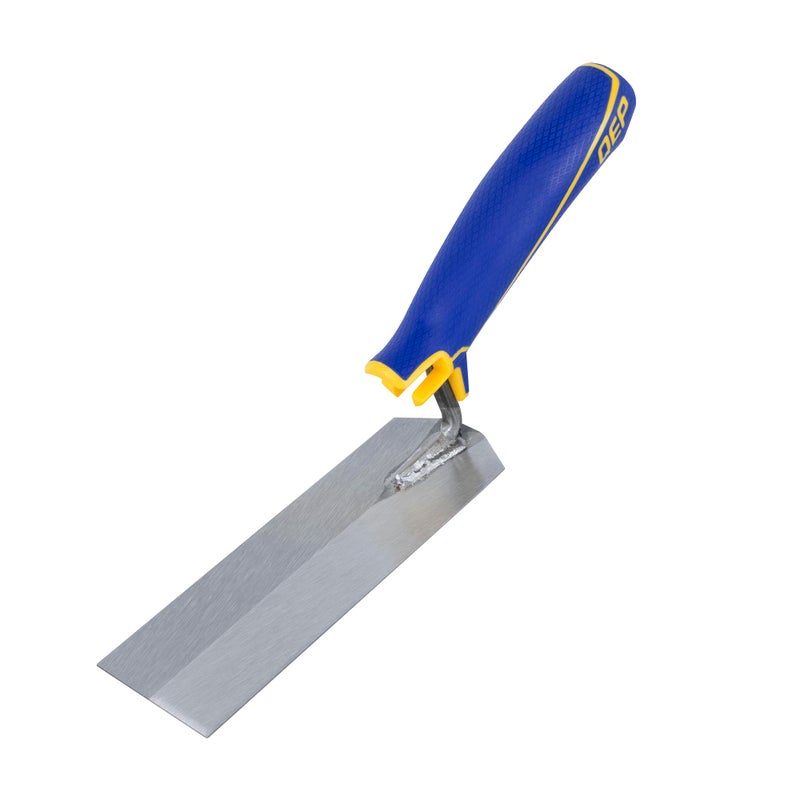 QEP 6 in. x 2 in. Comfort Grip Flat Margin Flooring Trowel with Bucket Hook  Silver (42112) - Image 1